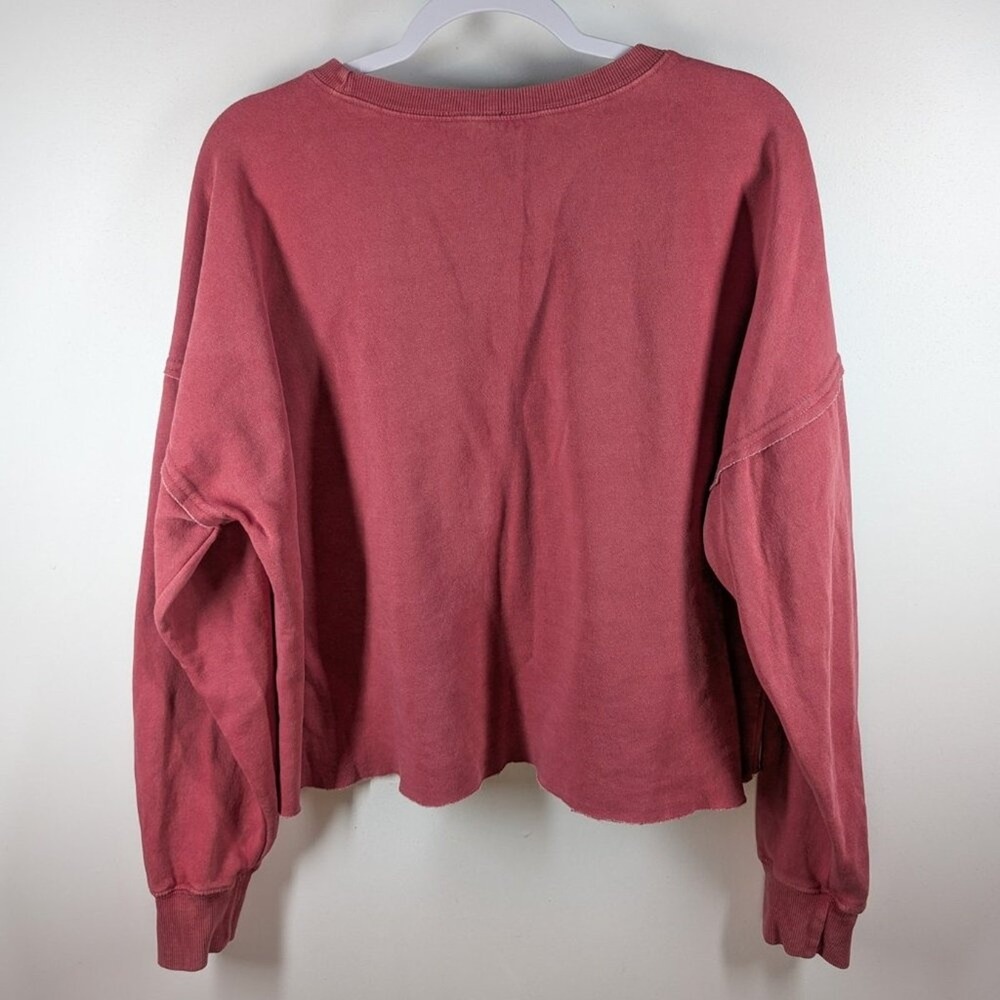 Charles River Apparel Harvard Crimson Red Cropped Sweatshirt Womens Size Large‎ - Picture 6 of 6